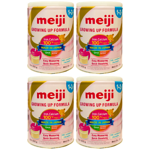 Combo 4 lon Sữa Meiji Growing Up Formula 800g nhập khẩu cho trẻ 1-3 tuổi