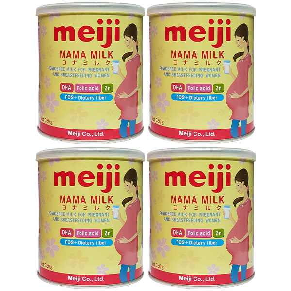Combo 4 lon Sữa mẹ mang thai Meiji Mama nhập khẩu 350g