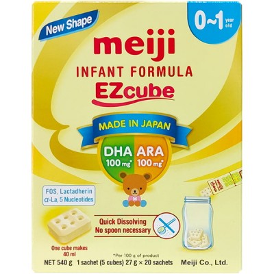 Sữa Meiji Infant Formula dạng thanh nhập khẩu cho trẻ 0-1 tuổi