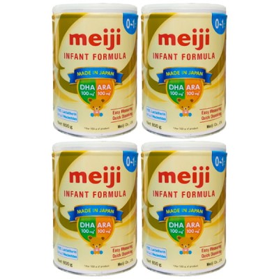 Combo 4 lon Sữa Meiji Infant Formula 800g nhập khẩu cho trẻ 0-1 tuổi