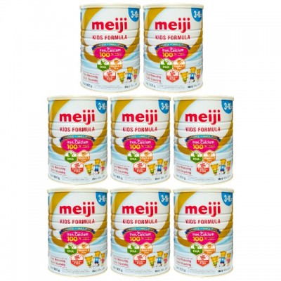 Combo 8 lon Sữa Meiji Kids Formula 900g cho trẻ 3-10 tuổi nhập khẩu